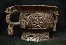 12.2 Ancien vase à éléphant en bronze chinois de la dynastie des ustensiles de cuisine