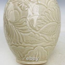 12.2 Chinese Antique Porcelaine Chant Dynastie Ding Kiln Fleur Blanche Glaçure Vase