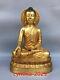 13.7 Rares Antiquités Chinoises En Cuivre Pur Doré Statue Du Bouddha Sakyamuni