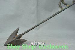 14.8 Rare Antique Chinese Bronze Dynasty Palace Cheval Arrowhead Arrow Arrow