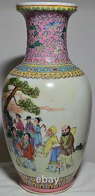 14 Antiquités Vase Peinte À La Main À La Main À La Main À La Main! Rare