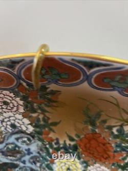 18 grande assiette à charger en porcelaine chinoise avec paon et pivoines