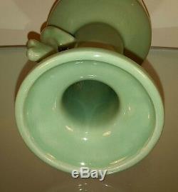 19ème Siècle Antique Chinese'longquan ' Céladon Mallet Porcelaine Vase'kinuta