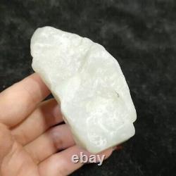 225g Matériau de jade blanc de pente chinoise en néphrite