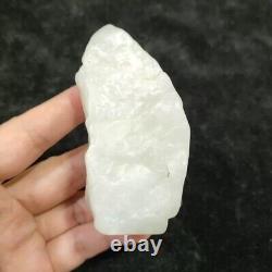 225g Matériau de jade blanc de pente chinoise en néphrite