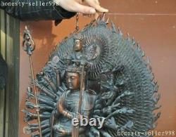 22 Bouddhisme Chinois Bronze Cuivre 1000 Bras Phurpa Kwan-yin Bodhisattva Statue