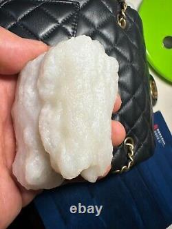 285g Jade blanc de Hetian Jade Ziliao de pente blanche