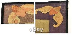 2 19c Broderie En Soie Chinoise Kesi Kossu Panneau Tapisserie Textile Figure 165x38cm