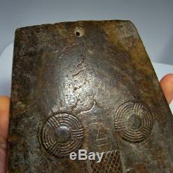 3000 Bc Cérémonie Néolithique Jade Ax Liangzhu Stone Age Chinois Néphrite Chine