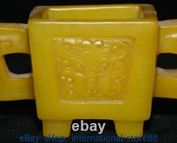 5.6 Vieux Chinois Tianhuang Shooushan Stone Carving Beast Face Incense Burners