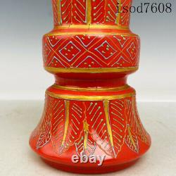 6.6antique Chanson Chinoise Dynastie Porcelaine Ru Porcelaine Or Gras Hua Kui