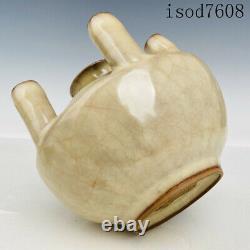 6antique Chinese Song Dynastie Porcelaine Officielle Porcelaine Bouteille À Cinq Trous
