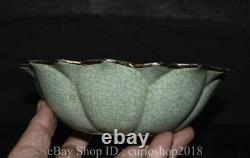 7.4 Ancien Chinois Ru Kiln Porcelaine Dynastie Année Fish Pattern Lotus Pen Lavage