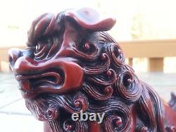 7h Feng Shui Chinois Foo Chiens Statue Richesse Chanceux Cadeaux Figurine & Home