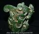8.2 Ancienne Coupe à Vin En Jade Vert Chinois Sculpté De La Dynastie Dragon Bête Statue