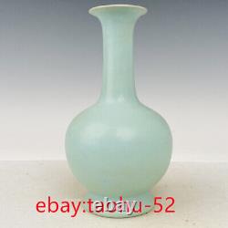 8.2vieille Porcelaine Chinoise Chant Dynastie Ru Four Refluxing Ru Vase En Porcelaine