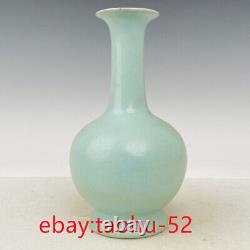 8.2vieille Porcelaine Chinoise Chant Dynastie Ru Four Refluxing Ru Vase En Porcelaine