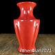 8.7 Porcelaine D'antiquités Chinoise Song Dynasty Offcial Kiln Marque Bouteille De Glaçure Rouge
