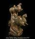 8.8 Antique Chinese Shang Dynasty Hetian Jade Néphrite Elephant Jar Pot Statue