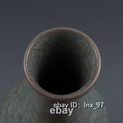 8 Antiquités Chinoises Song Dynasty Official Kiln Porcelaine Azure Glaçure Bouteille Bile