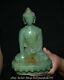 8 Old Chinen Natural Jade Carving Shakyamuni Amitabha Bouddha Statue