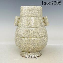 8antique Chinese Song Dynastie Porcelaine Officielle Pot D'oreille En Porcelaine