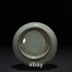 9.1 Chinese Antique Porcelaine Chanson Dynastie Guan Kiln Cyan Glaze Ice Crack Vase