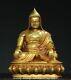 9.2 Ancienne Statue De Bouddha Je Tsongkhapa En Cuivre Doré Chinois Bouddhisme