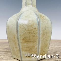 9.2 Porcelaine D'antiquités Chinoises Song Rukiln Marque Backflow Bouteille De Huit Leng