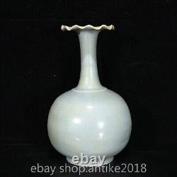 9.2 Rare Old Chinese Ru kiln Porcelain Dynasty Palace big belly Bottle Vase<br/>		<br/> Traduction en français: 9.2 Rare ancien vase en porcelaine de la dynastie du Palais de la Ru kiln chinois à gros ventre