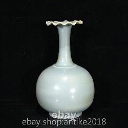 9.2 Rare Old Chinese Ru kiln Porcelain Dynasty Palace big belly Bottle Vase<br/>   <br/>
 Traduction en français: 9.2 Rare ancien vase en porcelaine de la dynastie du Palais de la Ru kiln chinois à gros ventre
