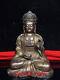 9.4 Antiquités Chinoises Rares Statue De Guanyin Bodhisattva Bouddha En Cuivre Pur Doré.