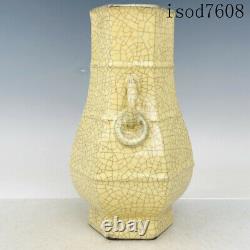 9.6antique Chinese Song Dynastie Porcelaine Ge Vase En Porcelaine