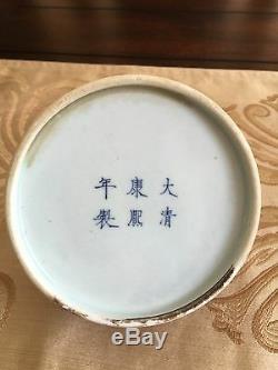 A Chinese Peach Bloom Porcelaine Brosse Washer