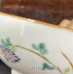Ancienne Famille Chinoise Rose Porcelaine Bol Tongzhi