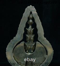 Ancienne statue en argent chinois de la déesse Guan Yin Kwan-yin à mille bras d'Avalokiteshvara