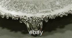 Anglais Sterling Salver 1847 Chinese Motif