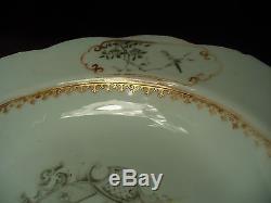 Antique 17 / 18c Kangxi / Yongzheng Chinois D'exportation Rare Armorial Plaque De Porcelaine 9