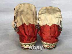 Antique Chinese Bound Feet Shoes Antique Lotus Shoes Qing Dynasty Broderie