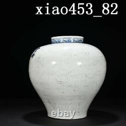 Antique Chinese Porcelaine Ming Yongle Blanc Glaçure Dragon Modèle Plum Bouteille