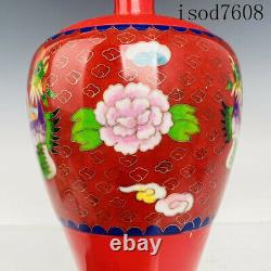 Antique Chinese Song Dynastie Porcelaine Ding Porcelaine Couleur Émail Bouteille De Prune