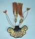 Antique Chinois Chine Qing Soie Broderie Papillon Pouch Bourse Qianlong