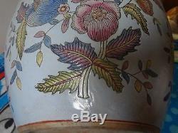 Antique Chinois Famille Rose Porcelaine Grand Poisson Koi Bol Jardiniere Jardinière