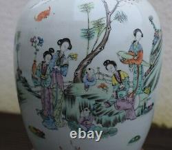 Antique Chinois Ginger Jar Late Qing / Early Republic Période