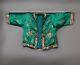 Antique Chinois Qing Dynastie Soie Brodée Veste Textile Robe Style Chinois