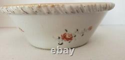 Antique Famille Chinoise Rose Export Porcelain Cereal Bowl Qianlong 18ème C Qing