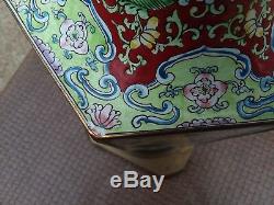Antique Imperial Chinese Dynastie Qing Famille Monumental Rose Rare Bouddha Vase