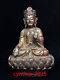 Antiquités Chinoises Statue De Guanyin Bodhisattva En Cuivre Pur Doré En Position Du Lotus Assis