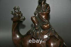 Antiquités chinoises Statue de figure exquise faite à la main en cuivre 17115