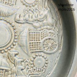 Antiquités chinoises de la dynastie Song Porcelaine Ru Manuel de Poésie gravée Lavage de plume